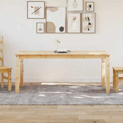 Tavolo da Pranzo Corona 180x90x75 cm in Legno Massello di Pino | homemem39