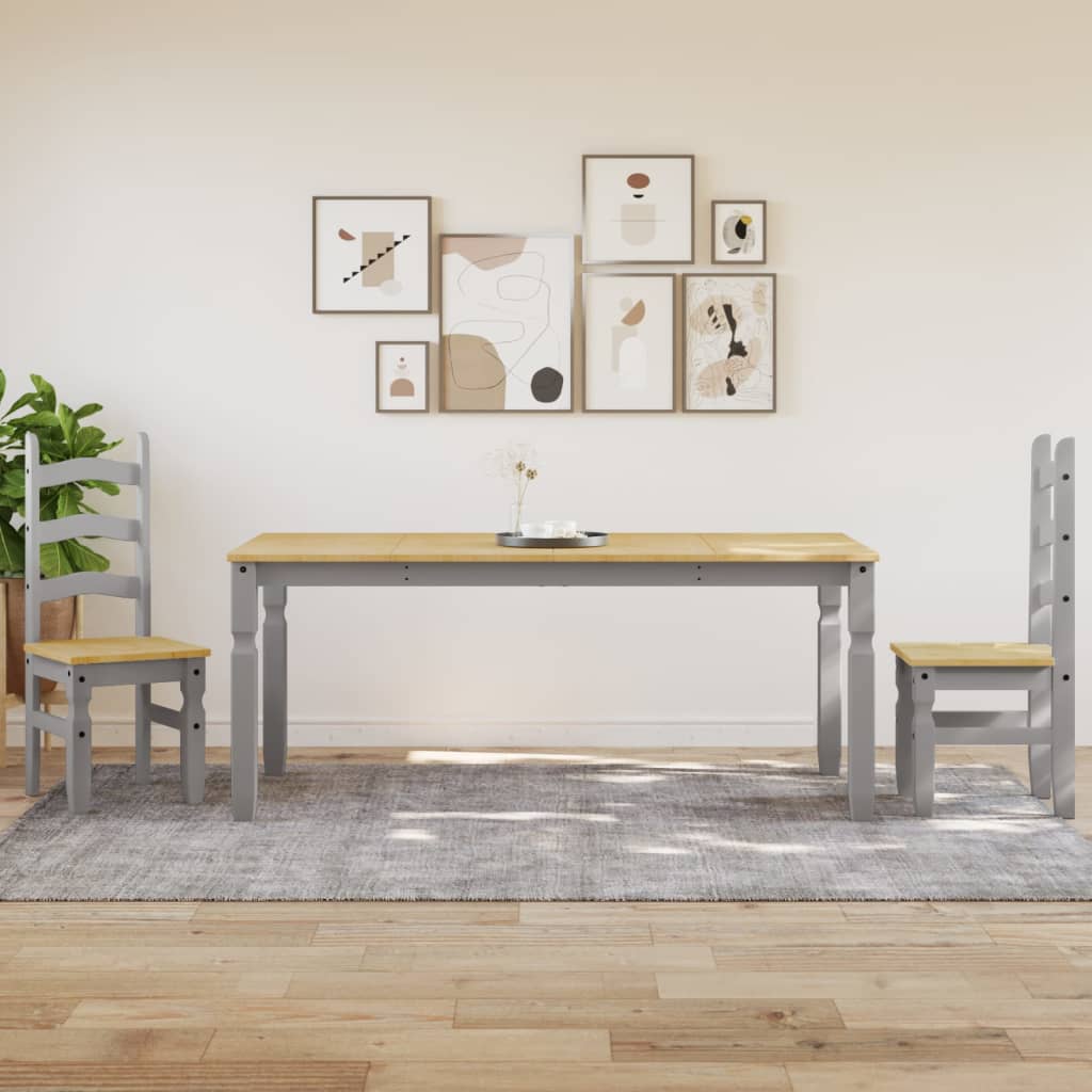 Tavolo da Pranzo Corona 180x90x75 cm in Legno Massello di Pino | homemem39