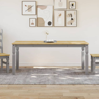 Tavolo da Pranzo Corona 180x90x75 cm in Legno Massello di Pino | homemem39