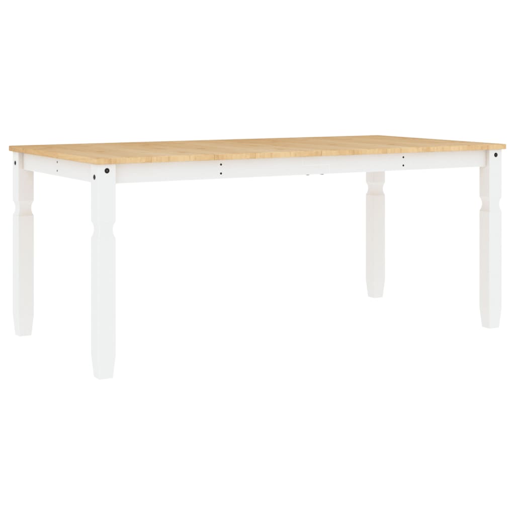 Tavolo da Pranzo Corona 180x90x75 cm in Legno Massello di Pino | homemem39