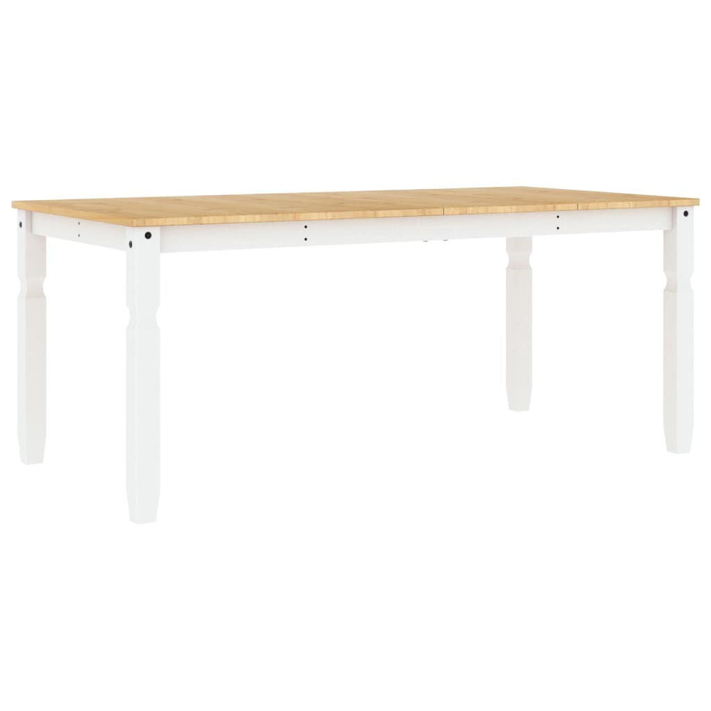 Tavolo da Pranzo Corona 180x90x75 cm in Legno Massello di Pino | homemem39