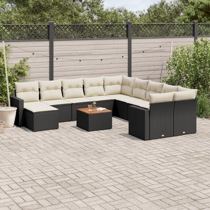 Set Divani da Giardino 12 pz con Cuscini in Polyrattan
