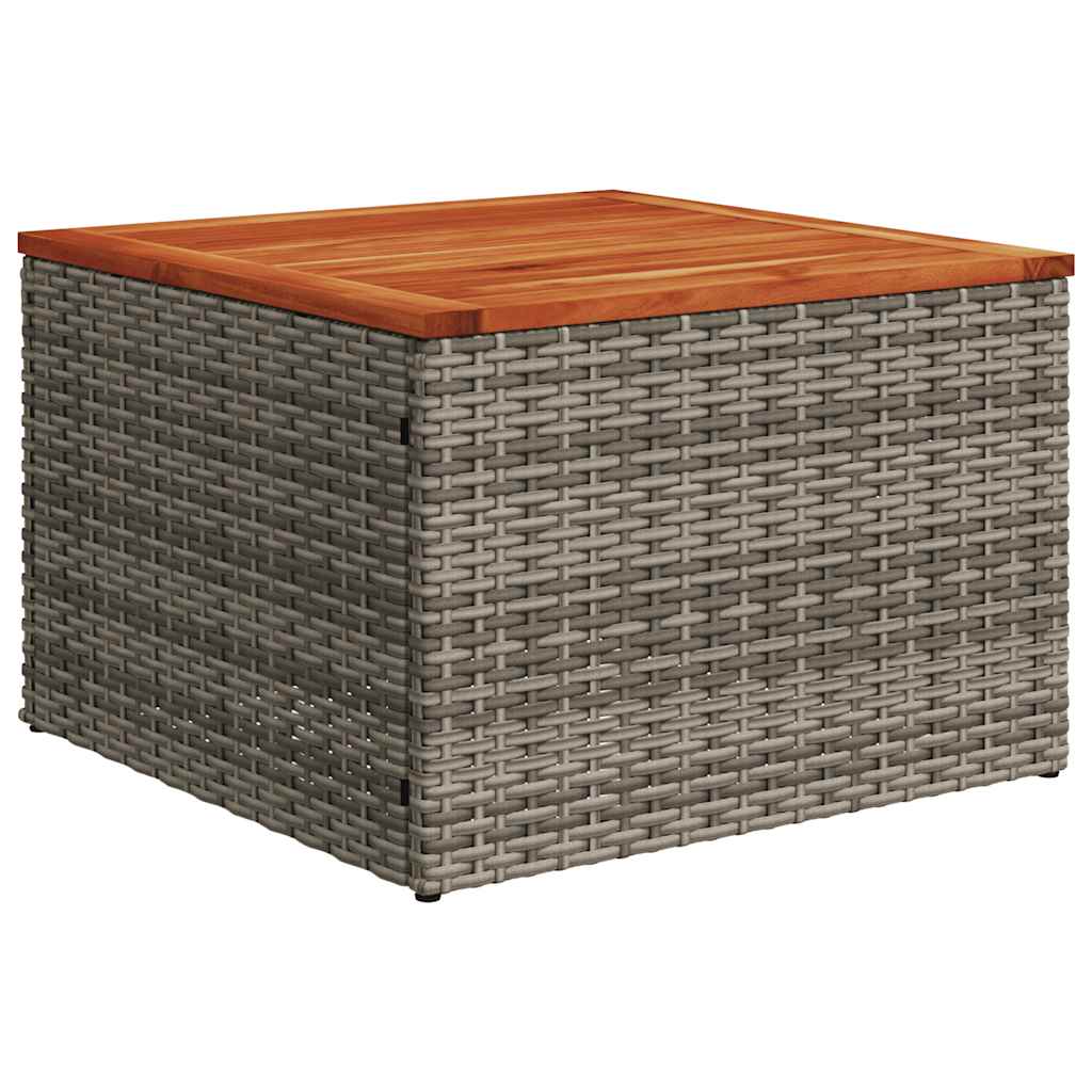 Set Divani da Giardino 11 pz con Cuscini Grigio in Polyrattan | homemem39
