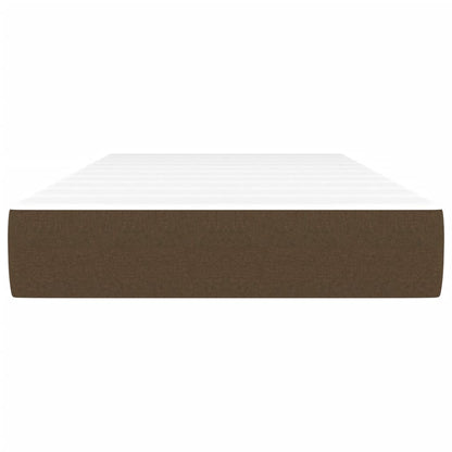 Materasso Molle Insacchettate Rigidità Media Marrone Scuro 120x190x20 Tessuto