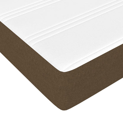 Materasso Molle Insacchettate Rigidità Media Marrone Scuro 120x190x20 Tessuto