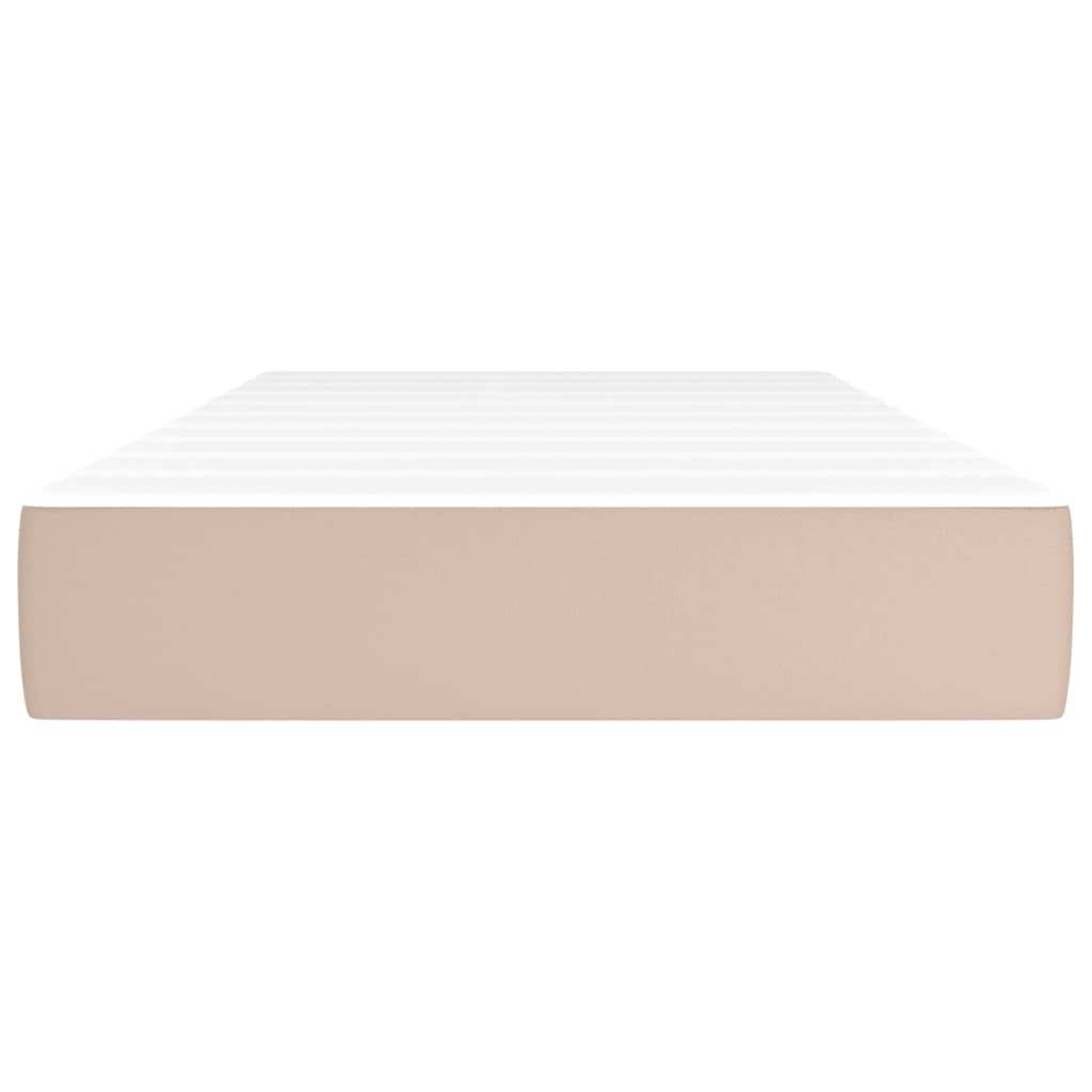 Materasso a Molle Cappuccino 120x190x20 cm in Similpelle - homemem39