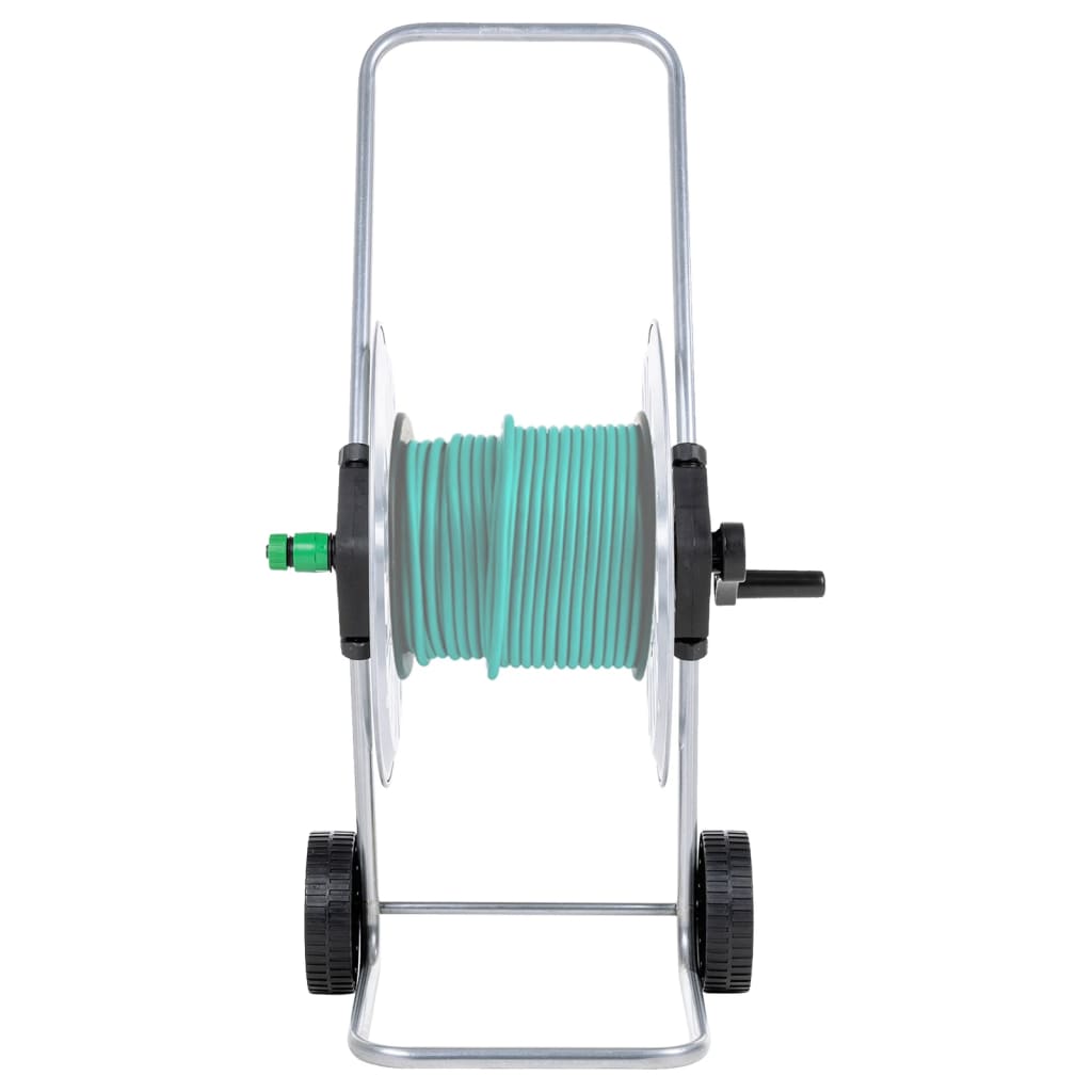 Carrello Avvolgitubo per Tubo Flessibile 60 m 1/2" in Acciaio