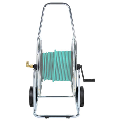 Carrello Avvolgitubo per Tubo Flessibile 80 m 3/4" in Acciaio