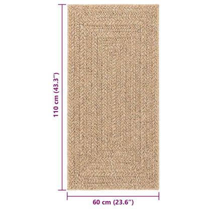 Tappeto ZIZUR 60x110 cm Aspetto Iuta per Interni ed Esterni - homemem39