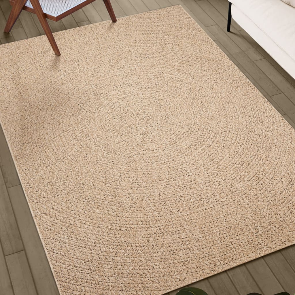 Tappeto ZIZUR 240x340 cm Aspetto Iuta per Interni ed Esterni | homemem39