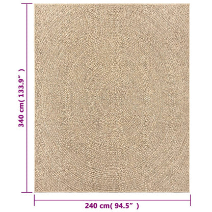 Tappeto ZIZUR 240x340 cm Aspetto Iuta per Interni ed Esterni | homemem39