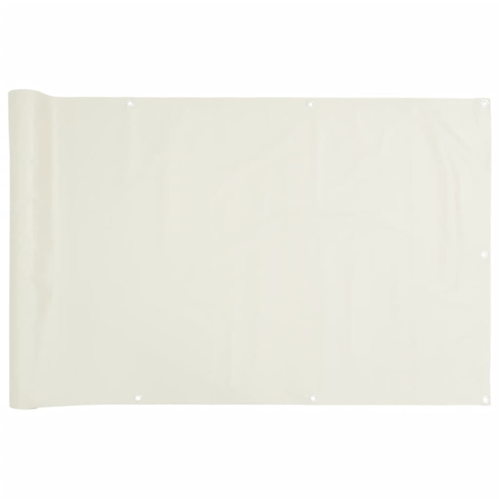 White Garden Screen 300x75 cm in PVC