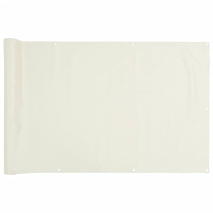 White Garden Screen 300x75 cm in PVC