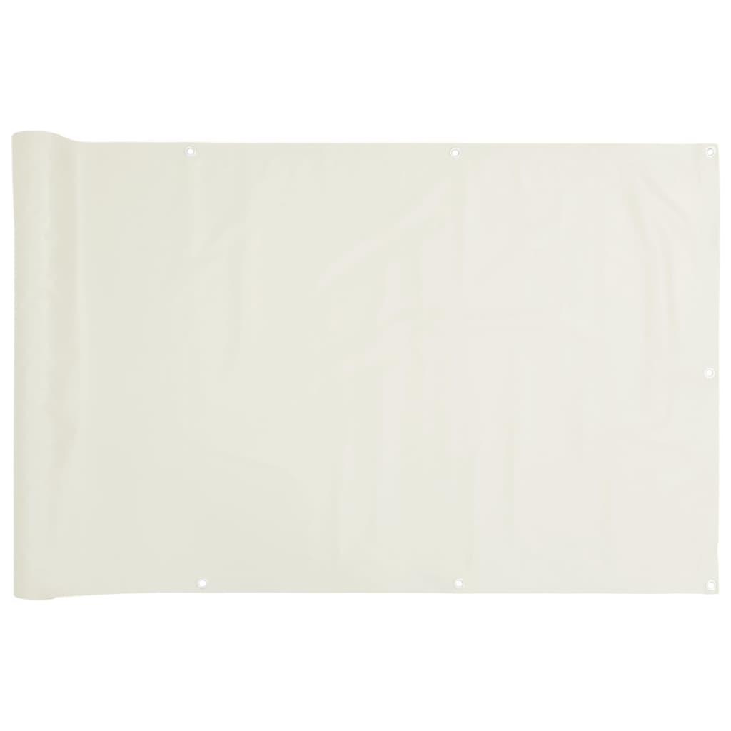 White Garden Screen 400x75 cm in PVC