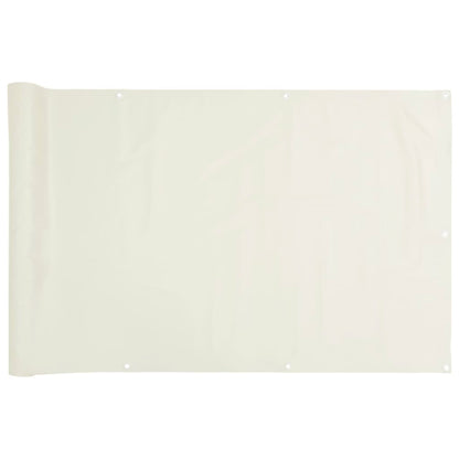 White Garden Screen 400x75 cm in PVC