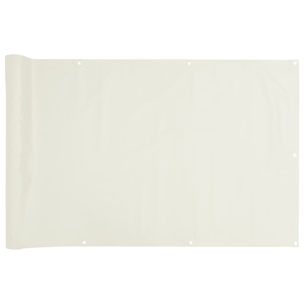 White Garden Screen 500x75 cm in PVC