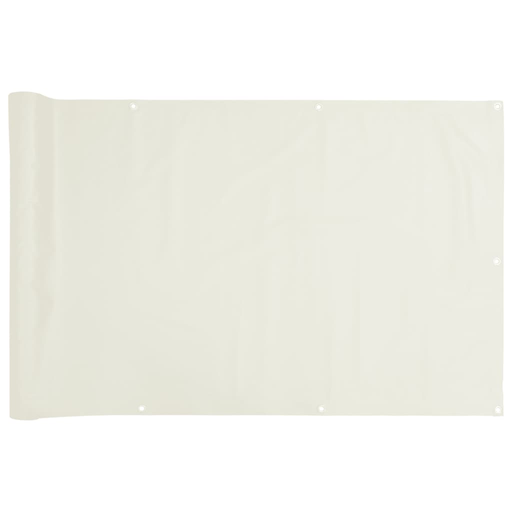 Paravento da Giardino Bianco 500x90 cm in PVC