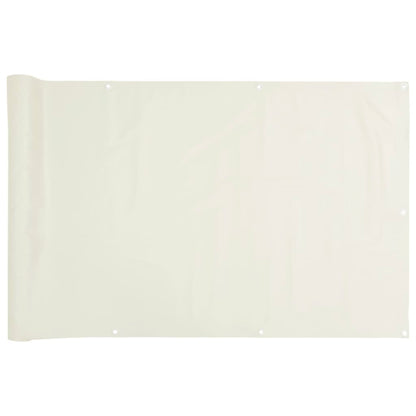 Paravento da Giardino Bianco 400x120 cm in PVC