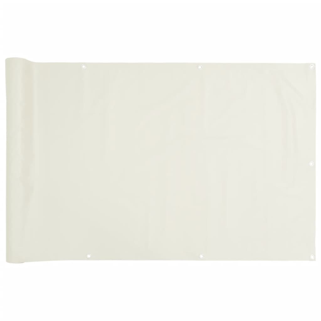 Paravento da Giardino Bianco 600x120 cm in PVC