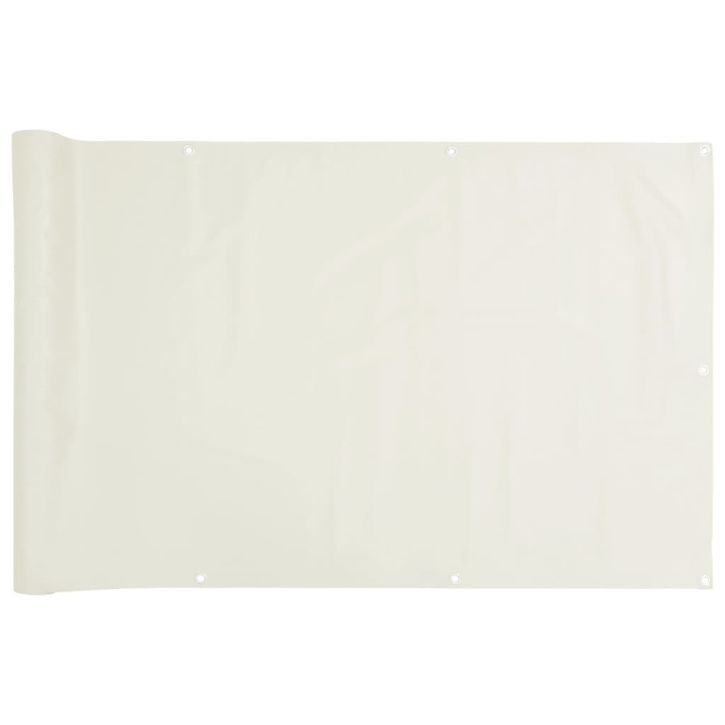 Paravento da Giardino Bianco 1000x120 cm in PVC