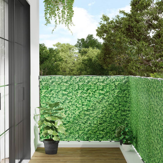 Paravento da Giardino con Aspetto Pianta Verde 300x120 cm PVC