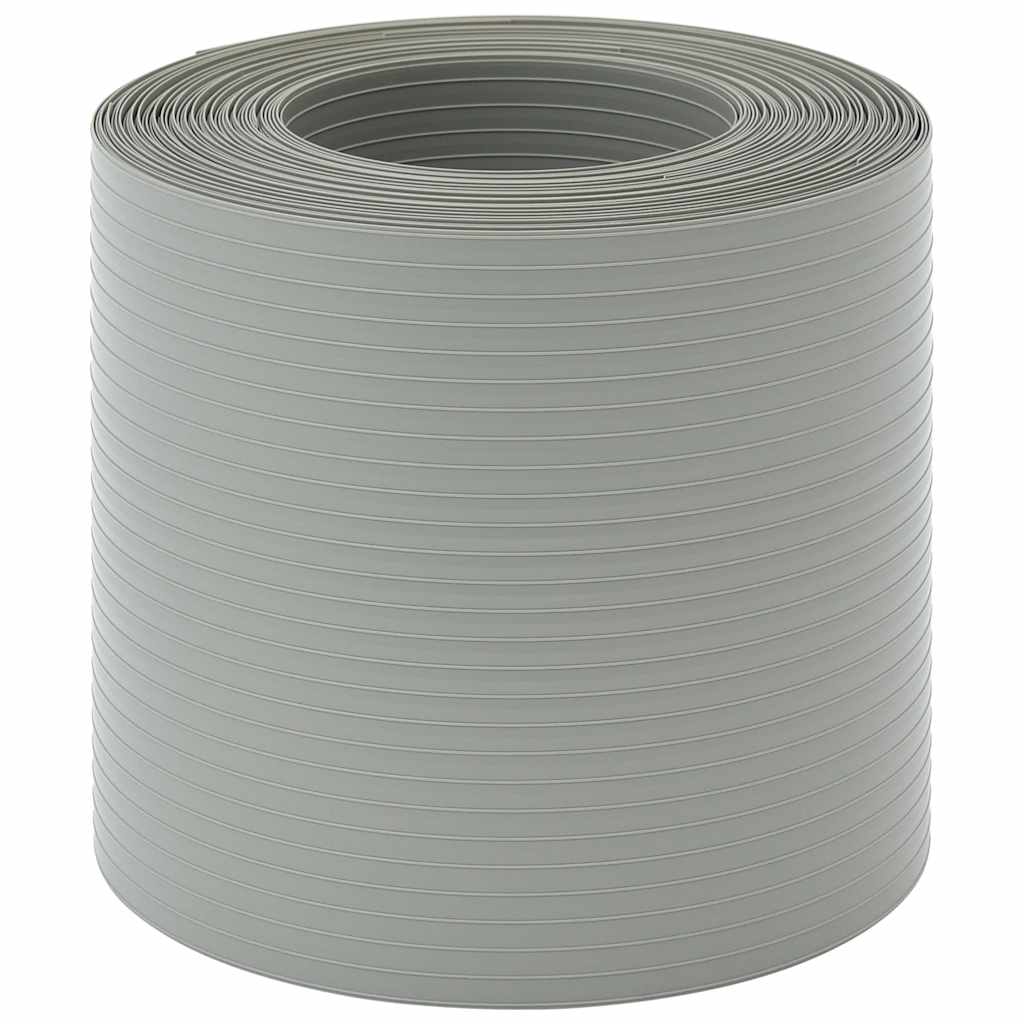 Schermi Privacy da Giardino 10 pz Grigio Pietra 252,5x19 cm PVC