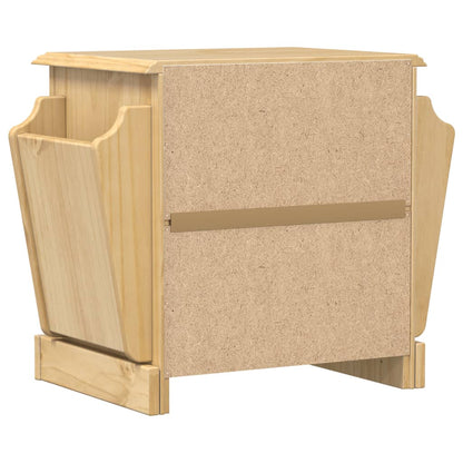 Comodino Corona 45x35x47,5 cm in Legno Massello di Pino | homemem39
