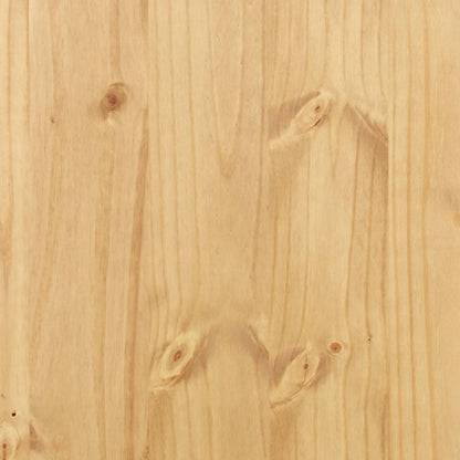Comodino Corona 53x39x47 cm in Legno Massello di Pino
