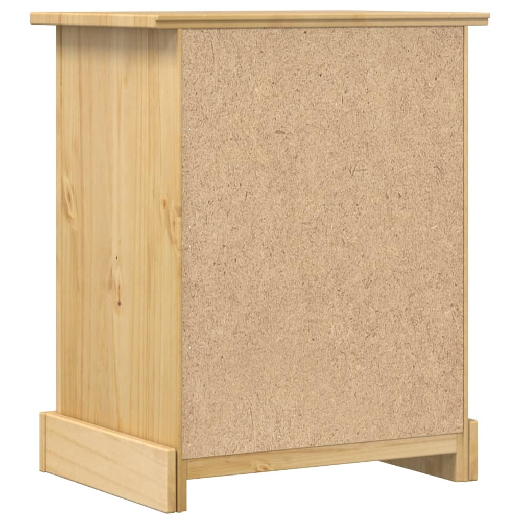 Comodino Corona 53x39x66 cm in Legno Massello di Pino