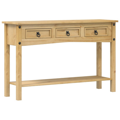 Tavolino Consolle Corona 114x34,5x73 cm Legno Massello di Pino - homemem39