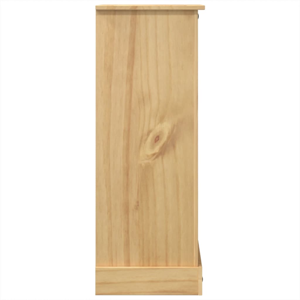 Cassettiera Corona 80x43x114 cm in Legno Massello di Pino - homemem39