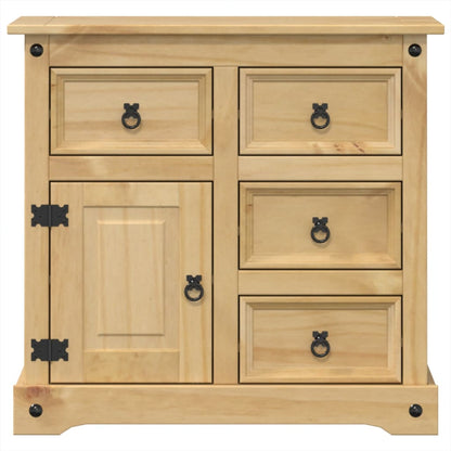 Credenza Corona 87x40x76 cm in Legno Massello di Pino - homemem39