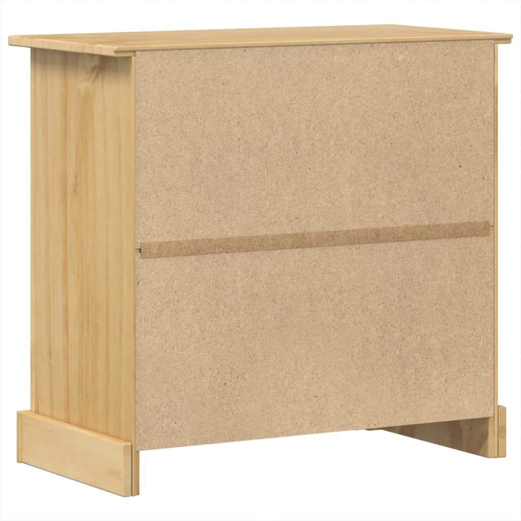 Credenza Corona 87x40x76 cm in Legno Massello di Pino - homemem39