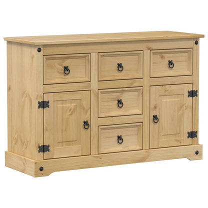 Corona Sideboard 115x40x76 cm in Solid Pine Wood