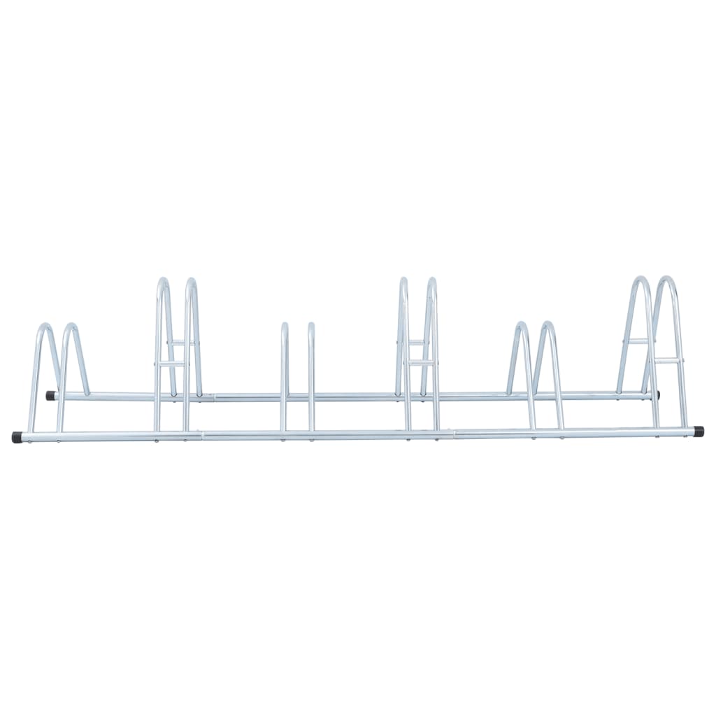 Supporto per 6 Bici da Pavimento Autoportante Acciaio Zincato - homemem39