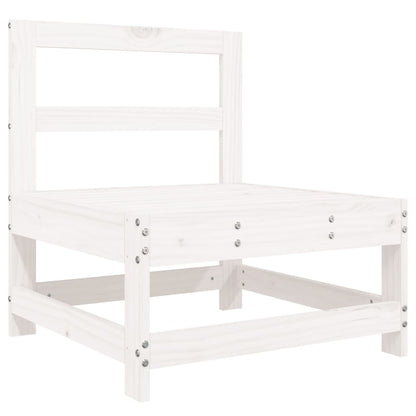 Set Salotto da Giardino 5 pz Bianco in Legno Massello di Pino - homemem39