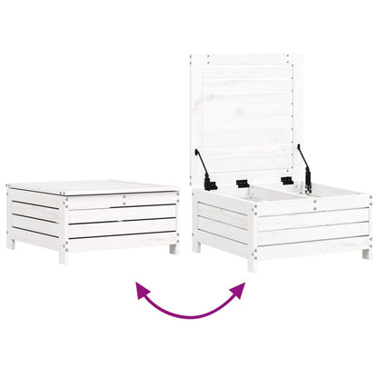 Set Divani da Giardino 8 pz in Legno Massello di Pino Bianco | homemem39