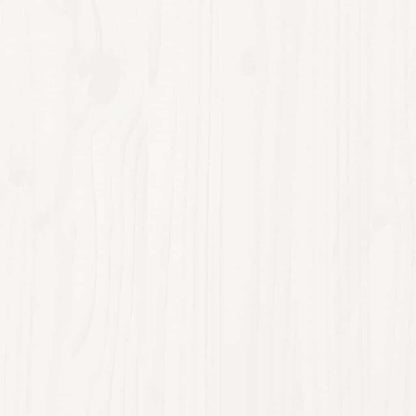 Set Salotto da Giardino 7 pz Bianco in Legno Massello di Pino