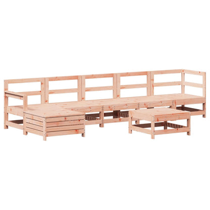 Set Salotto da Giardino 7 pz in Legno Massello di Douglas