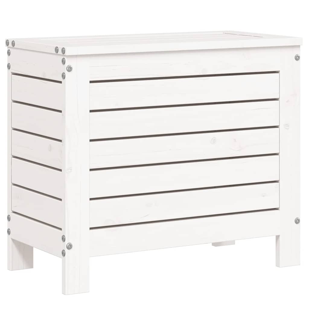 Set Divani da Giardino 10 pz Bianco in Legno Massello di Pino | homemem39