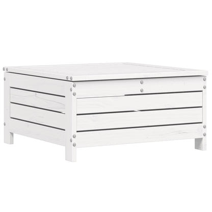 Set Divani da Giardino 6 pz Bianco in Legno Massello di Pino | homemem39