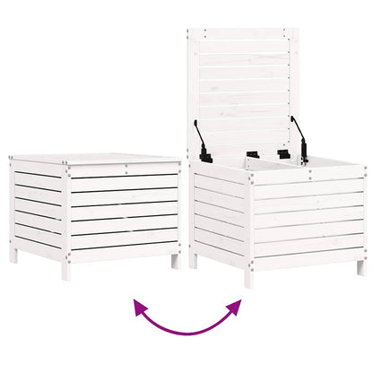 Set Divani da Giardino 6 pz Bianco in Legno Massello di Pino | homemem39