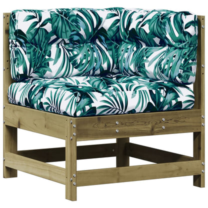 Set Divani da Giardino 5pz con Cuscini Legno Impregnato di Pino - homemem39