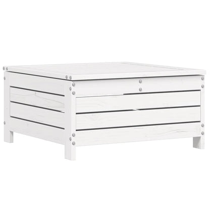 Set Divani da Giardino 6 pz Bianco in Legno Massello di Pino - homemem39