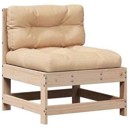 Set Divani da Giardino 4 pz con Cuscini Legno Massello di Pino | homemem39