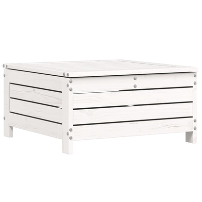 Set Salotto da Giardino 4 pz Bianco in Legno Massello di Pino | homemem39