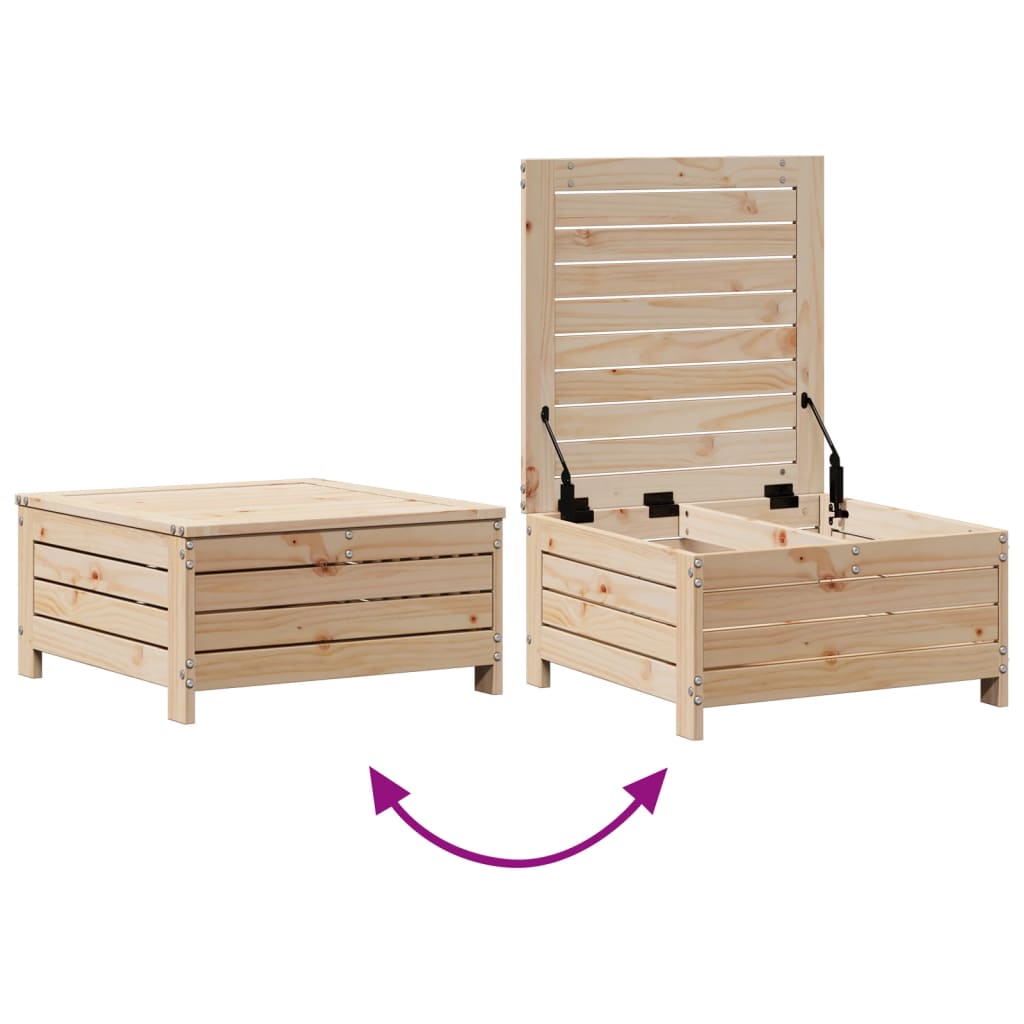 Set Divani Giardino 6 pz con Cuscini in Legno Massello di Pino | homemem39