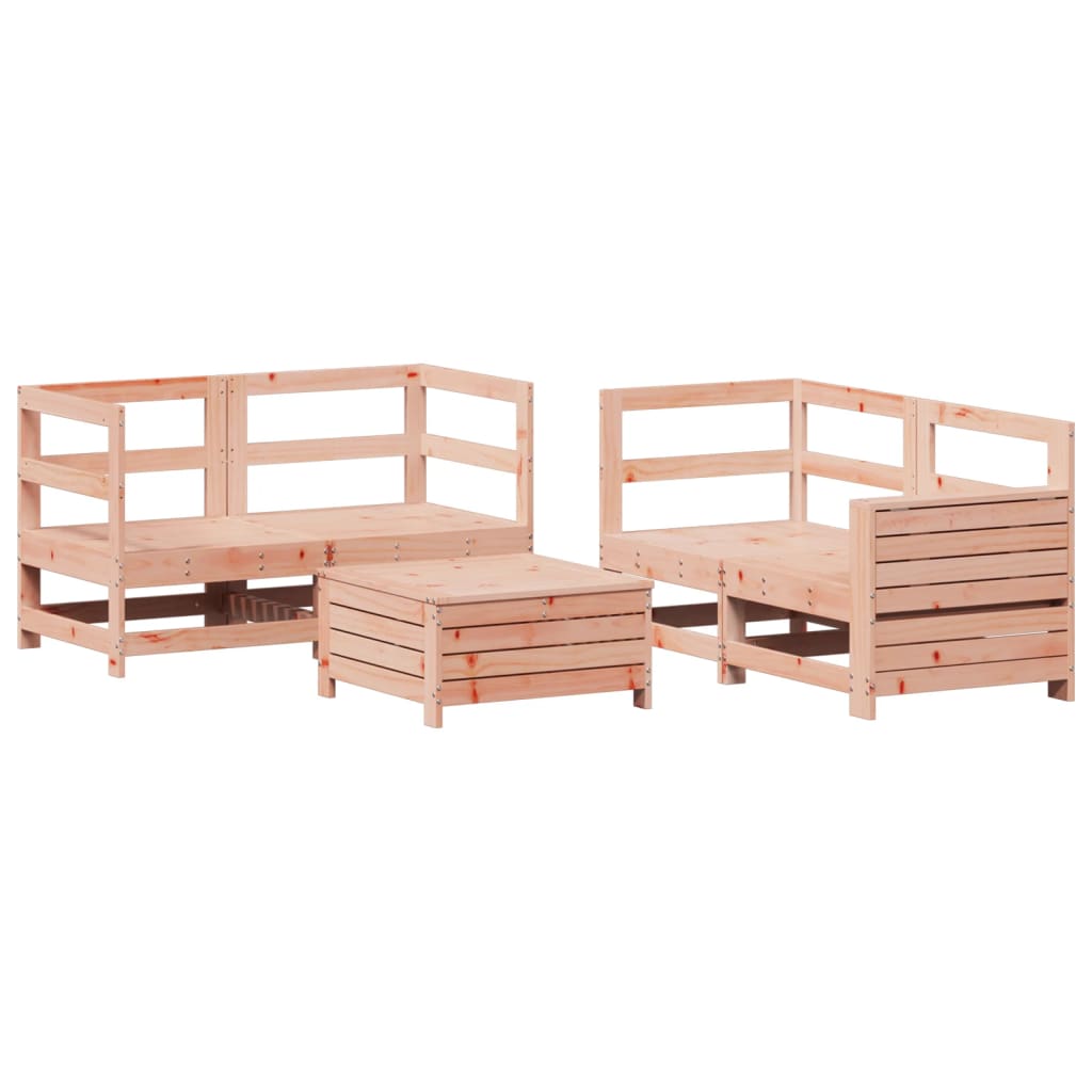 Set Divani da Giardino 5 pz in Legno Massello Abete Douglas - homemem39