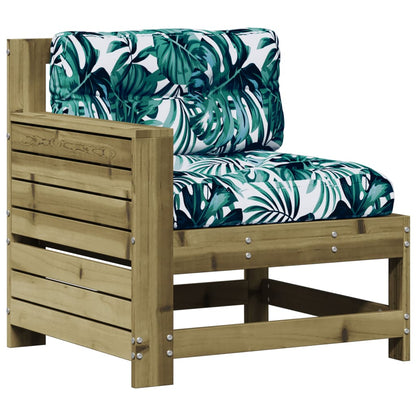 Set Divani da Giardino 5pz con Cuscini Legno Impregnato di Pino - homemem39