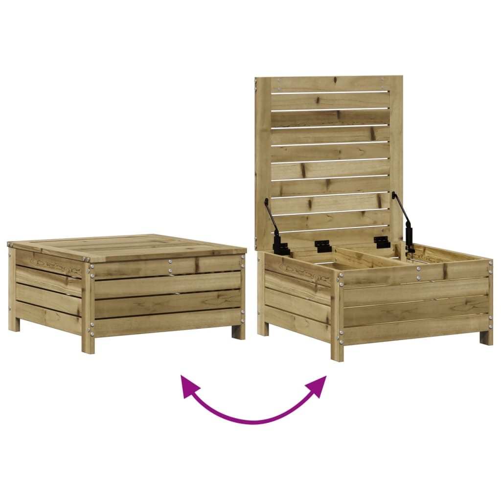 Set Divani da Giardino 5pz con Cuscini Legno Impregnato di Pino - homemem39